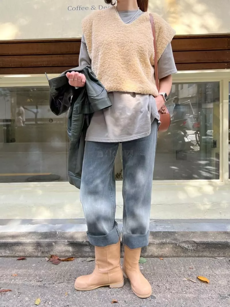 Dayday - Korean Women Fashion - #vintageinspired - Striaght Pabnts - 6