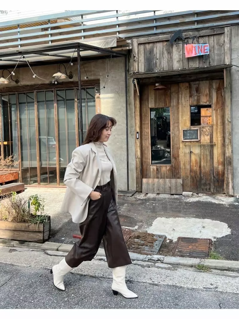 Dayday - Korean Women Fashion - #womensfashion - Leather Pants - 12