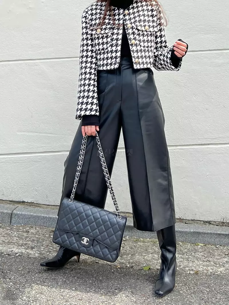Dayday - Korean Women Fashion - #womensfashion - Leather Pants - 2