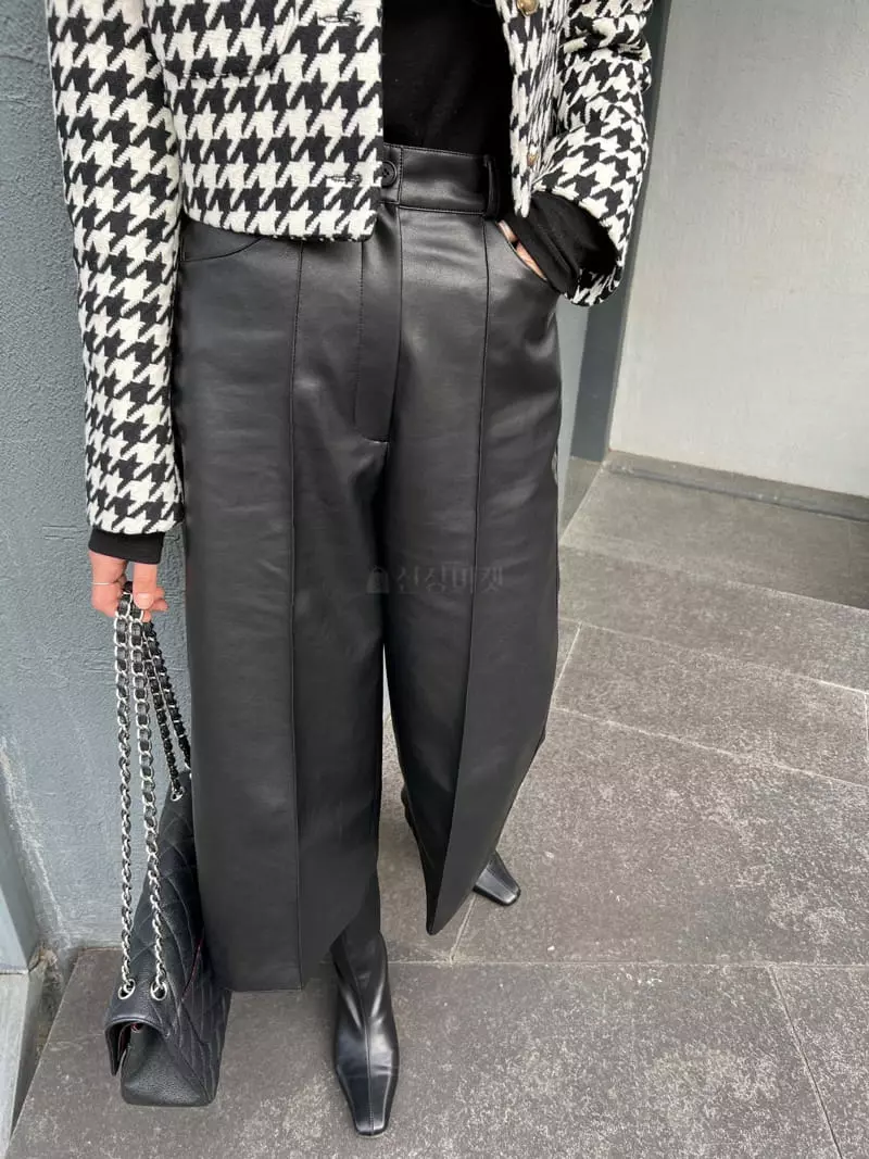 Dayday - Korean Women Fashion - #womensfashion - Leather Pants - 8