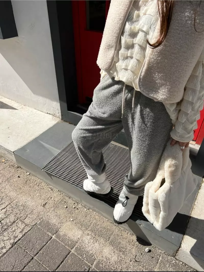 Dayday - Korean Women Fashion - #womensfashion - Terry Pants - 5