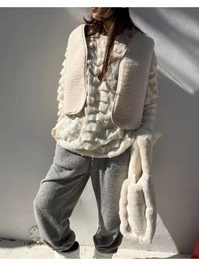 Dayday - Korean Women Fashion - #womensfashion - Wave Knit Tee - 6