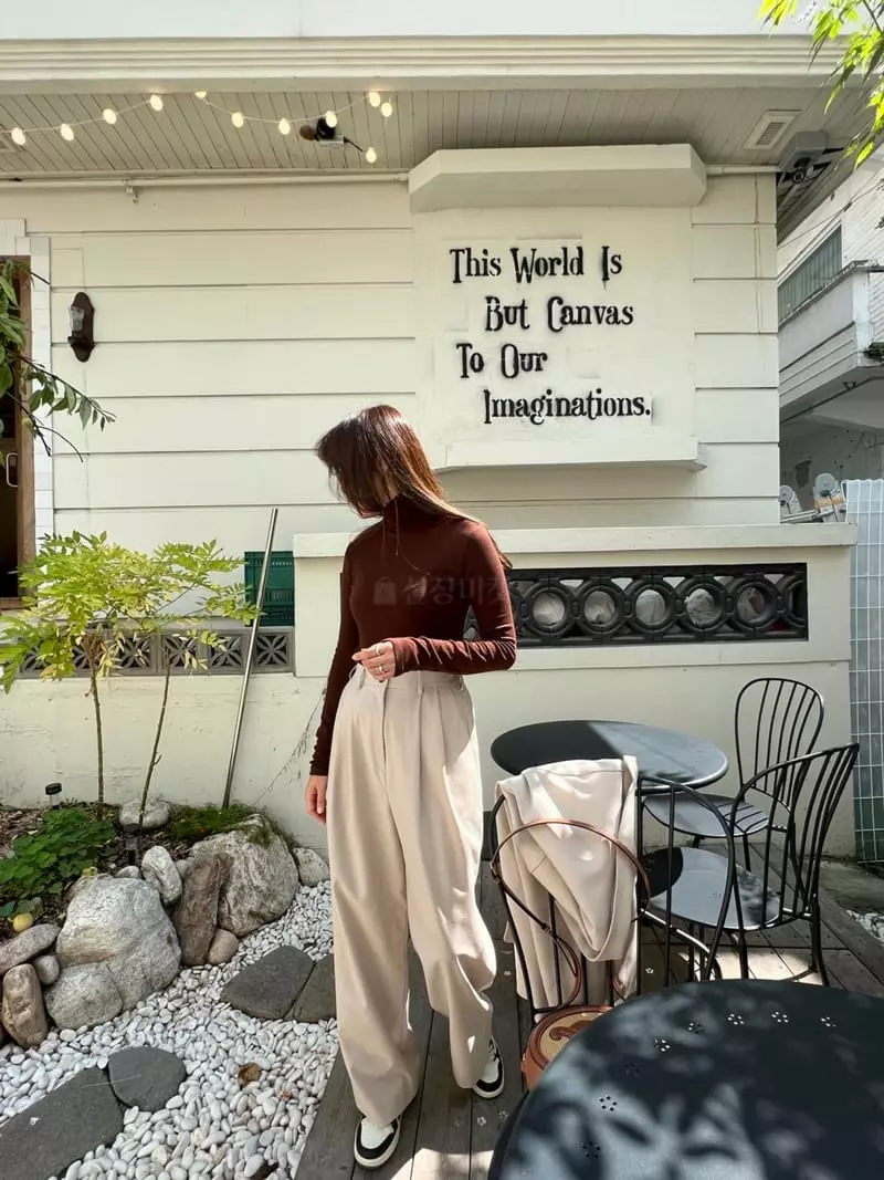Dayday - Korean Women Fashion - #womensfashion - Turtleneck Tee - 7