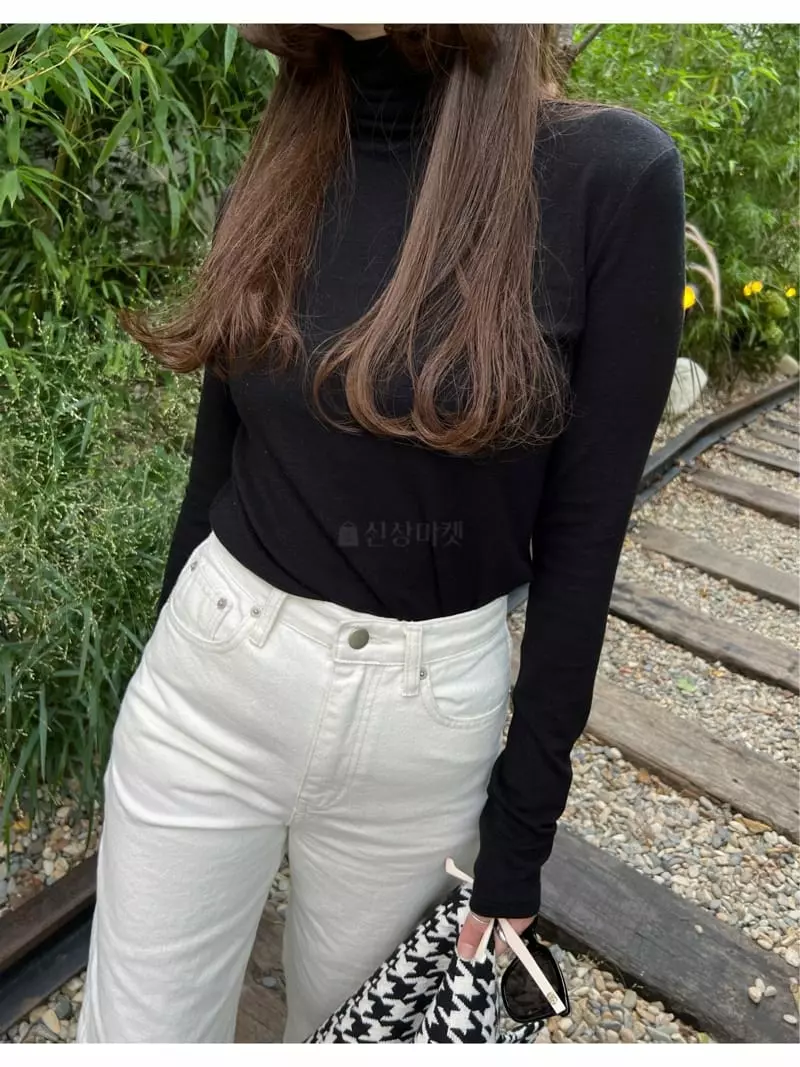 Dayday - Korean Women Fashion - #womensfashion - Turtleneck Tee - 9