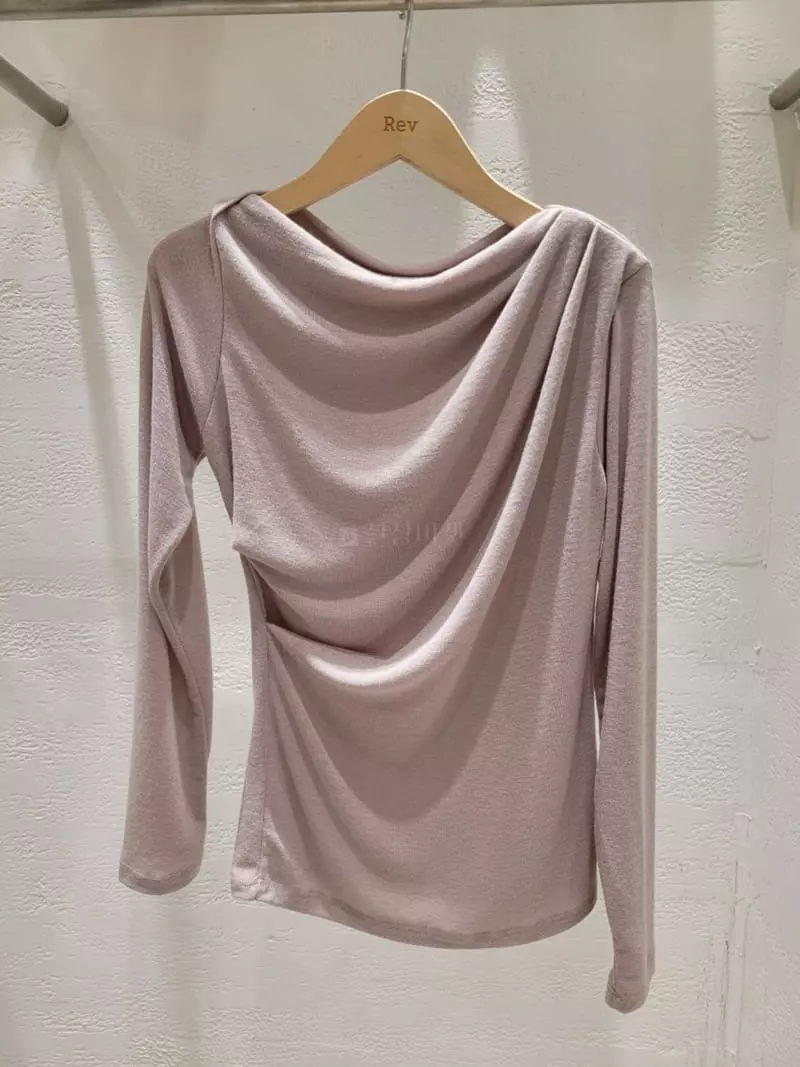 Denali - Korean Women Fashion - #momslook - Off Shirring Tee - 12