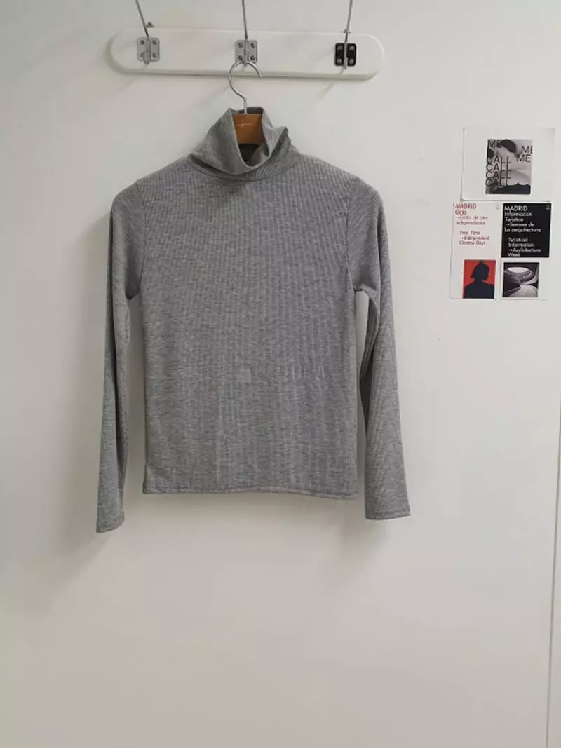 Denali - Korean Women Fashion - #momslook - Rib Turtleneck Tee - 9