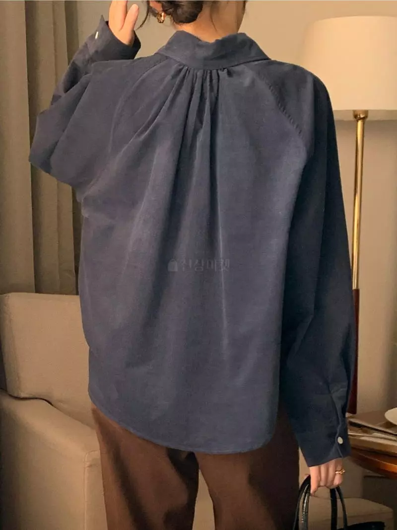 Denali - Korean Women Fashion - #restrostyle - Shirring Shirt - 5