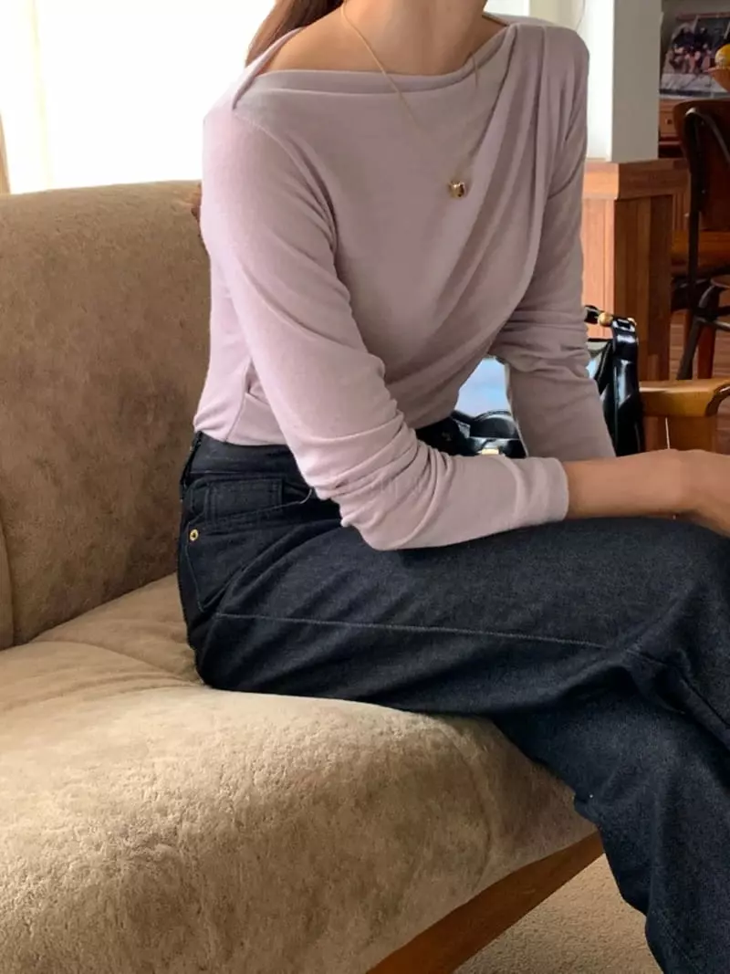 Denali - Korean Women Fashion - #thelittlethings - Off Shirring Tee - 11