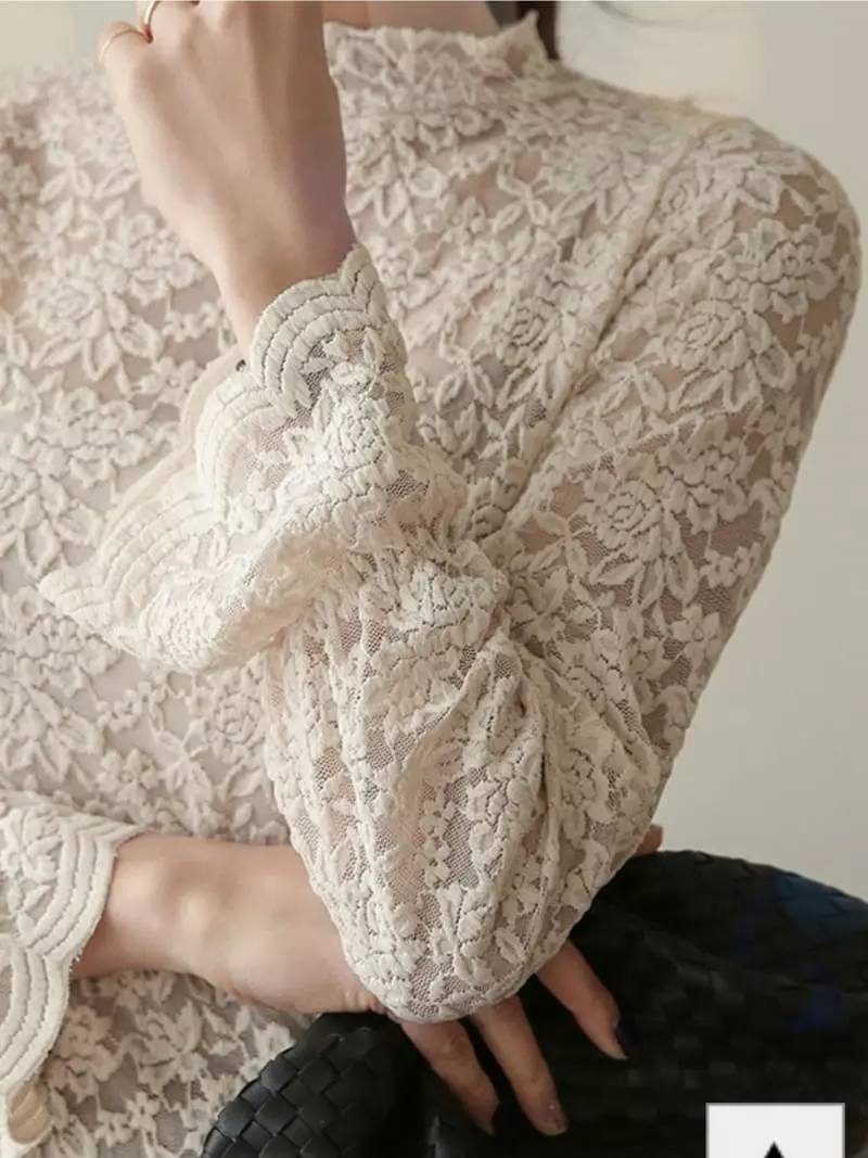 Denali - Korean Women Fashion - #thelittlethings - Rose Lace Tee - 5