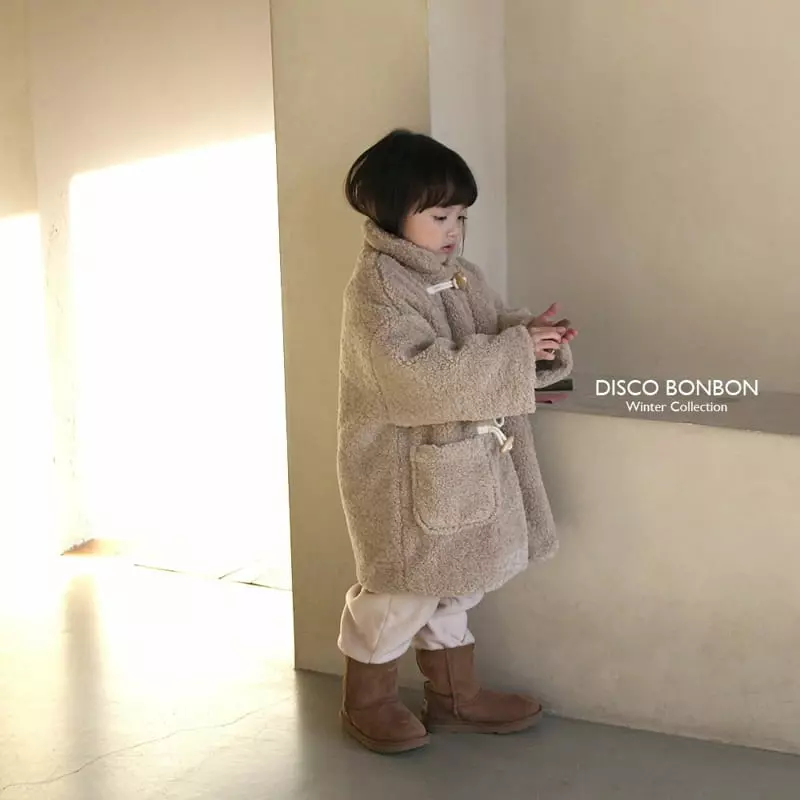 Disco Bonbon - Korean Children Fashion - #childofig - Boshion Fluffy Coat - 5
