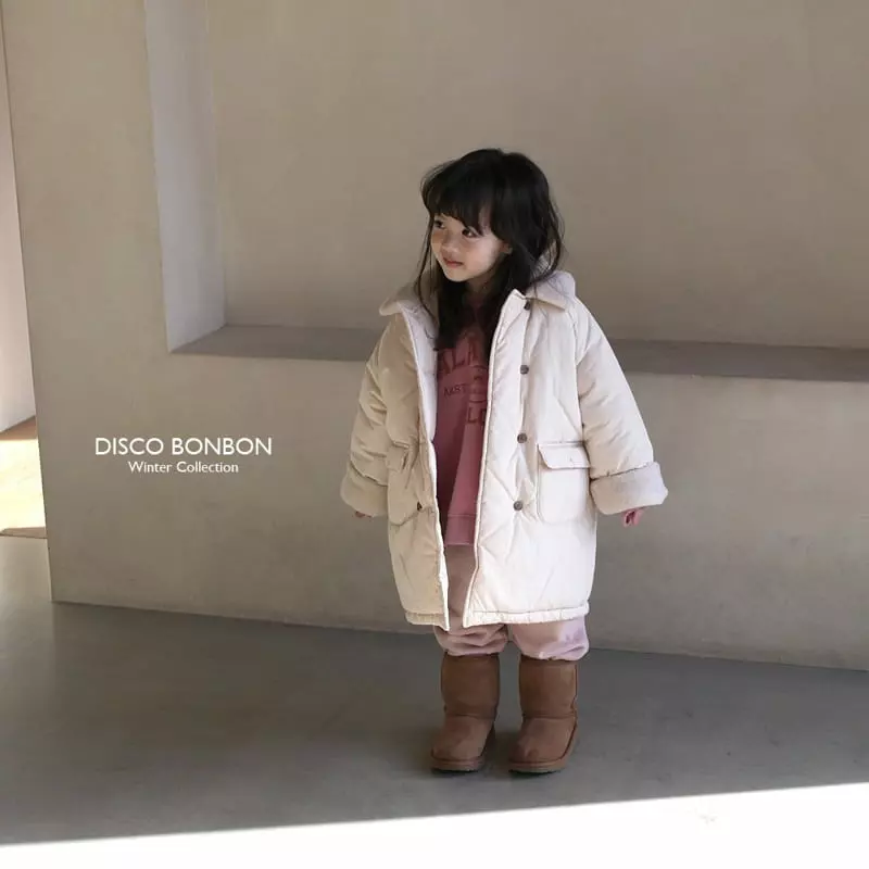 Disco Bonbon - Korean Children Fashion - #childrensboutique - Butter Bonbon Padding Jacket - 8