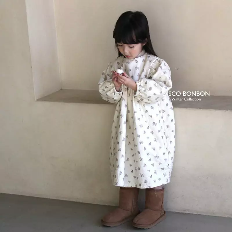 Disco Bonbon - Korean Children Fashion - #kidsstore - Snow Flower One-piece