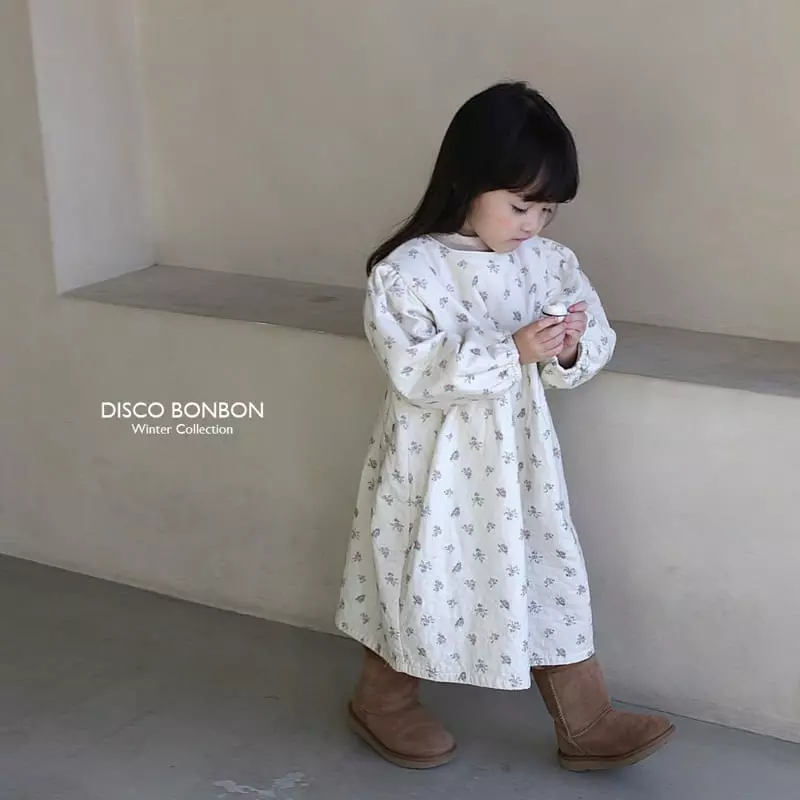 Disco Bonbon - Korean Children Fashion - #magicofchildhood - Snow Flower One-piece - 5