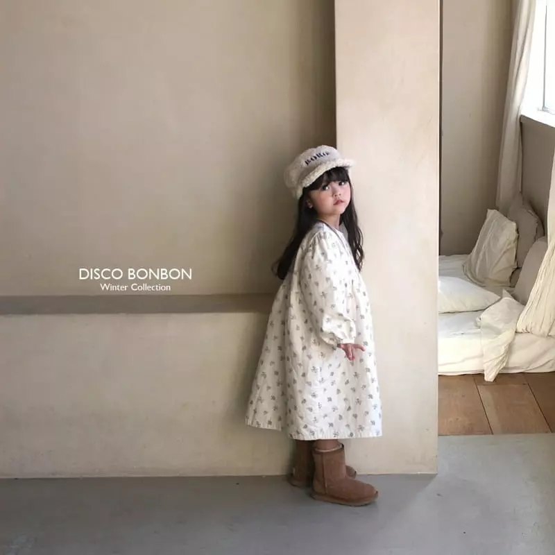 Disco Bonbon - Korean Children Fashion - #minifashionista - Snow Flower One-piece - 6