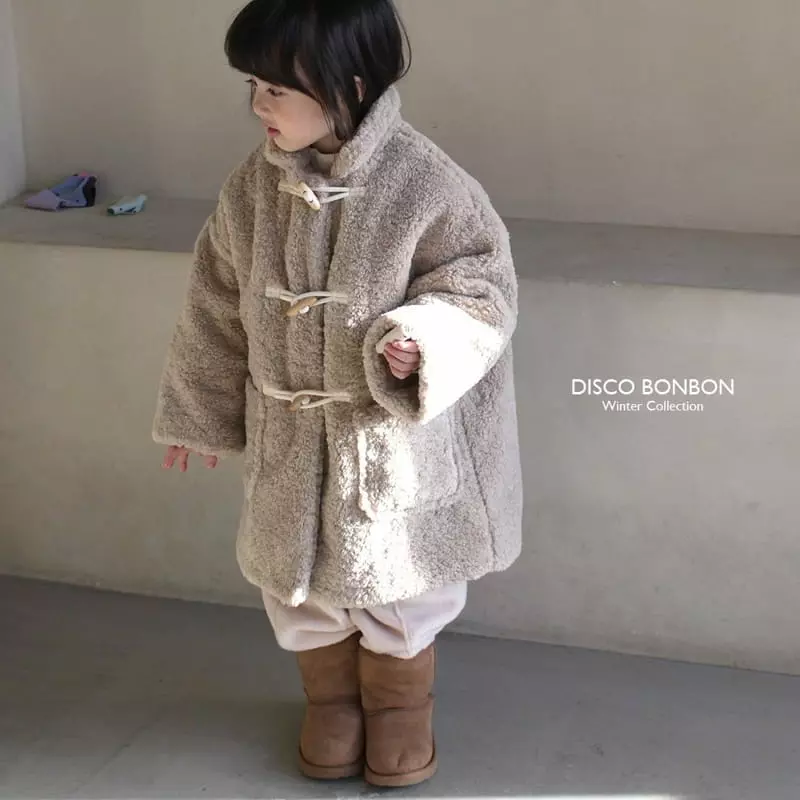 Disco Bonbon - Korean Children Fashion - #todddlerfashion - Boshion Fluffy Coat - 2