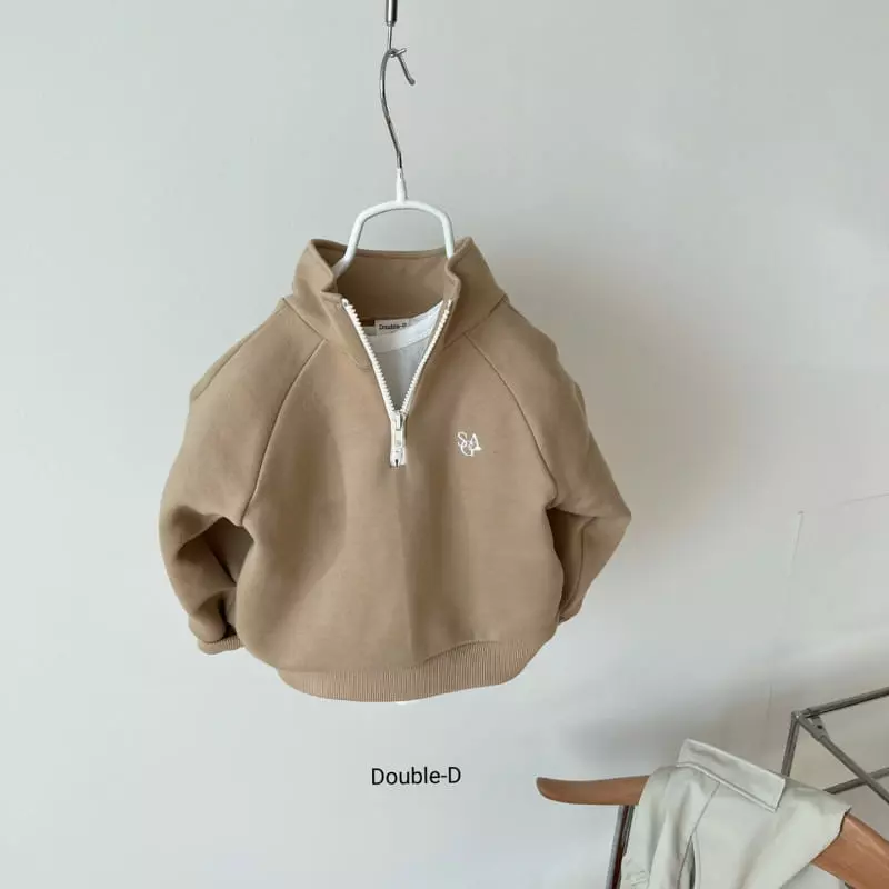 Doubled - Korean Children Fashion - #minifashionista - Embroidery Half Zip-up - 7