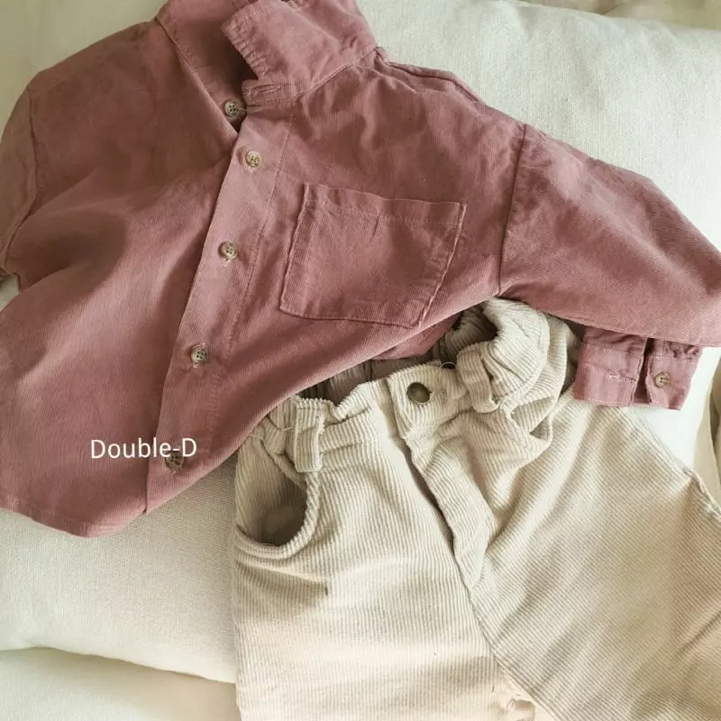 Doubled - Korean Children Fashion - #stylishchildhood - Corduroy Shirt - 8