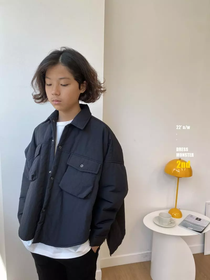 Dress Monster - Korean Junior Fashion - #childofig - Off Set Padding Jacket - 9