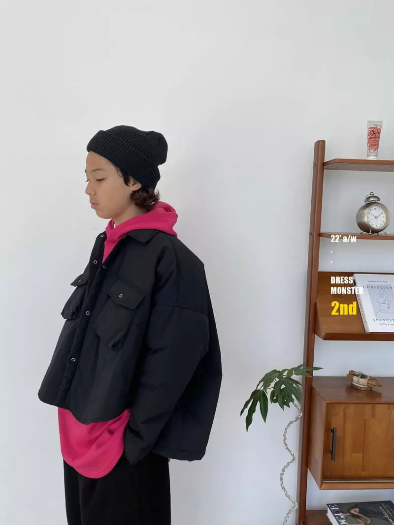 Dress Monster - Korean Junior Fashion - #designkidswear - Off Set Padding Jacket - 12
