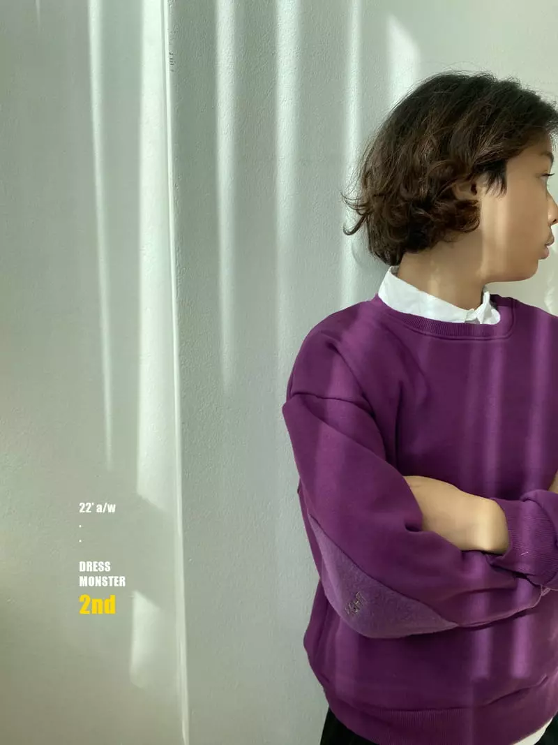 Dress Monster - Korean Junior Fashion - #kidsshorts - Elbow Sweatshirt - 12
