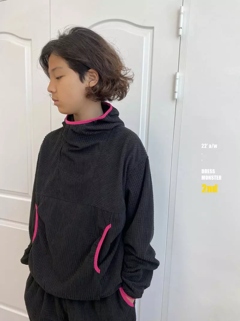 Dress Monster - Korean Junior Fashion - #littlefashionista - Corduroy Cube Set-up - 6
