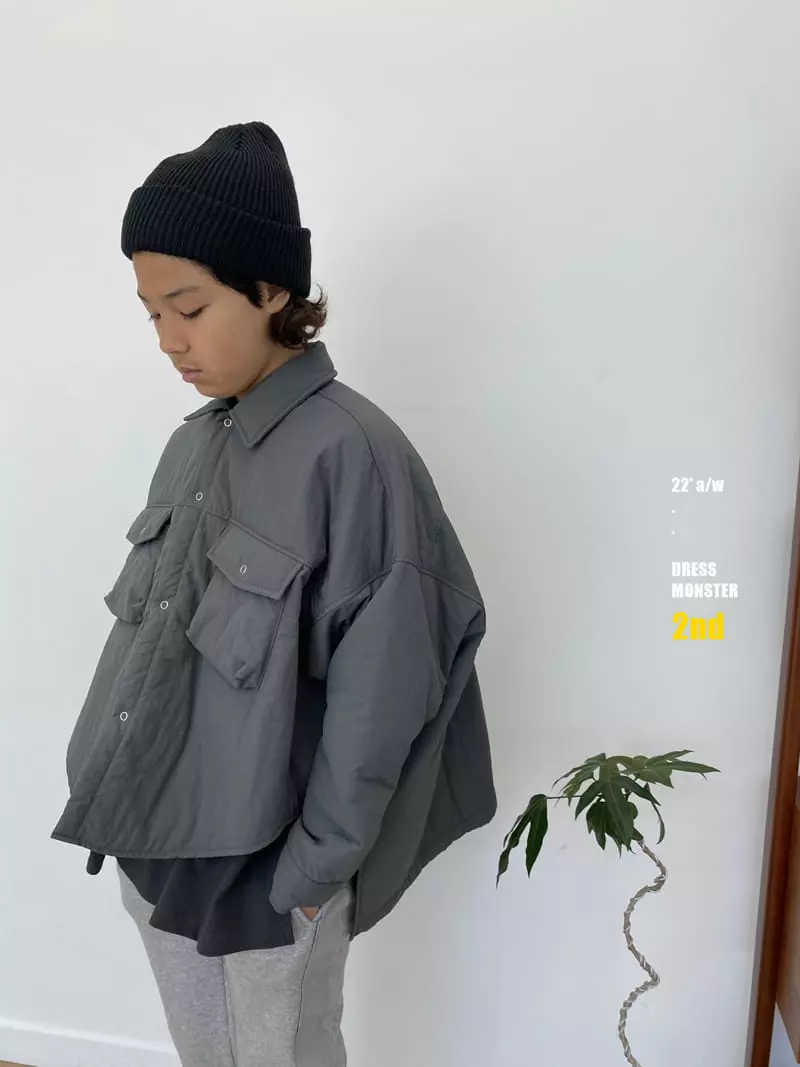 Dress Monster - Korean Junior Fashion - #littlefashionista - Off Set Padding Jacket - 5