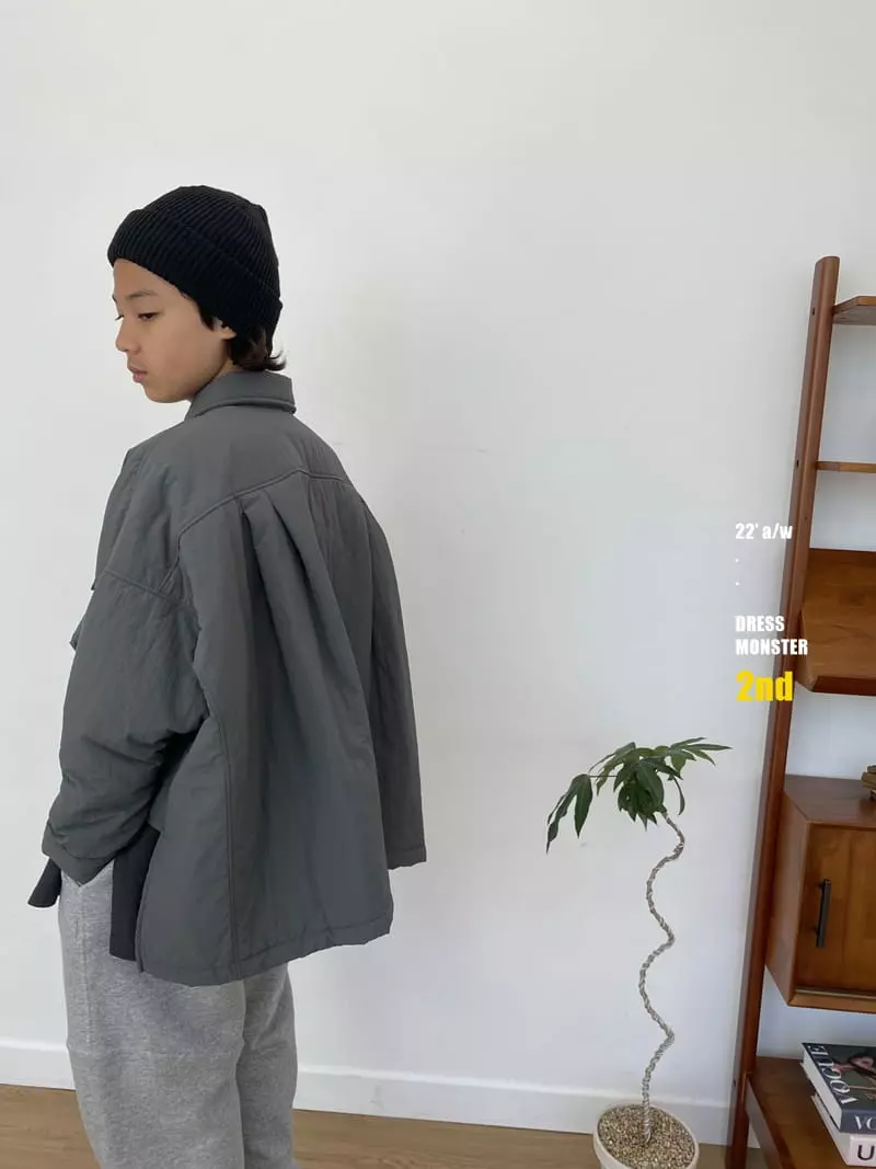 Dress Monster - Korean Junior Fashion - #magicofchildhood - Off Set Padding Jacket - 6