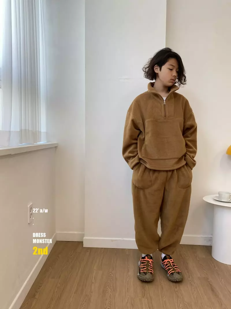 Dress Monster - Korean Junior Fashion - #magicofchildhood - Turtleneck Bear Set - 5
