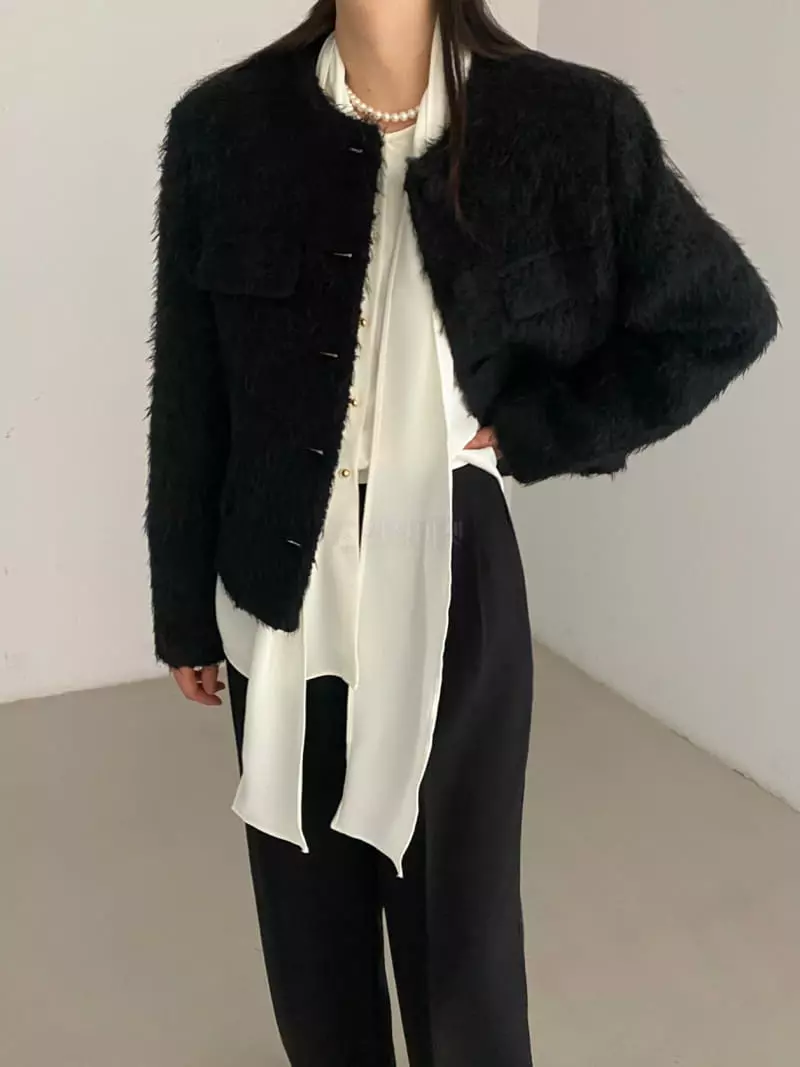 Duplo - Korean Women Fashion - #momslook - Mi Angora Jacket - 11