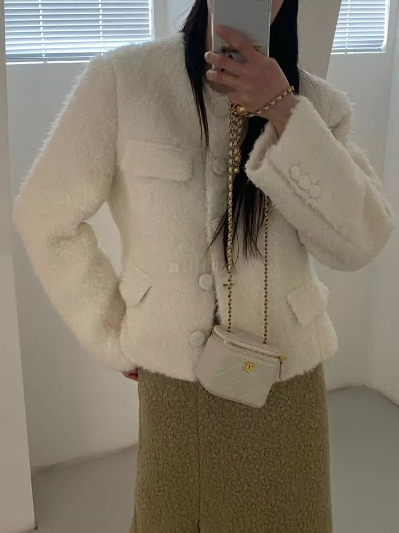 Duplo - Korean Women Fashion - #momslook - Mi Angora Jacket - 3