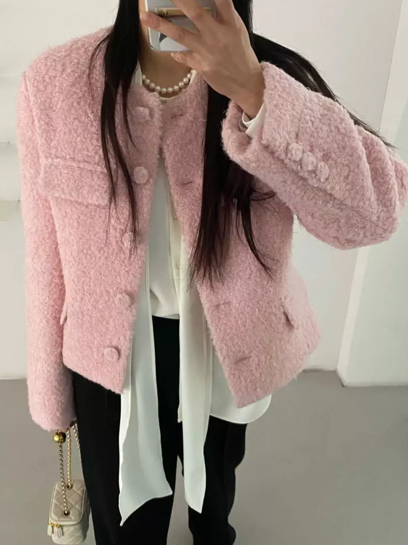 Duplo - Korean Women Fashion - #momslook - Mi Angora Jacket - 5