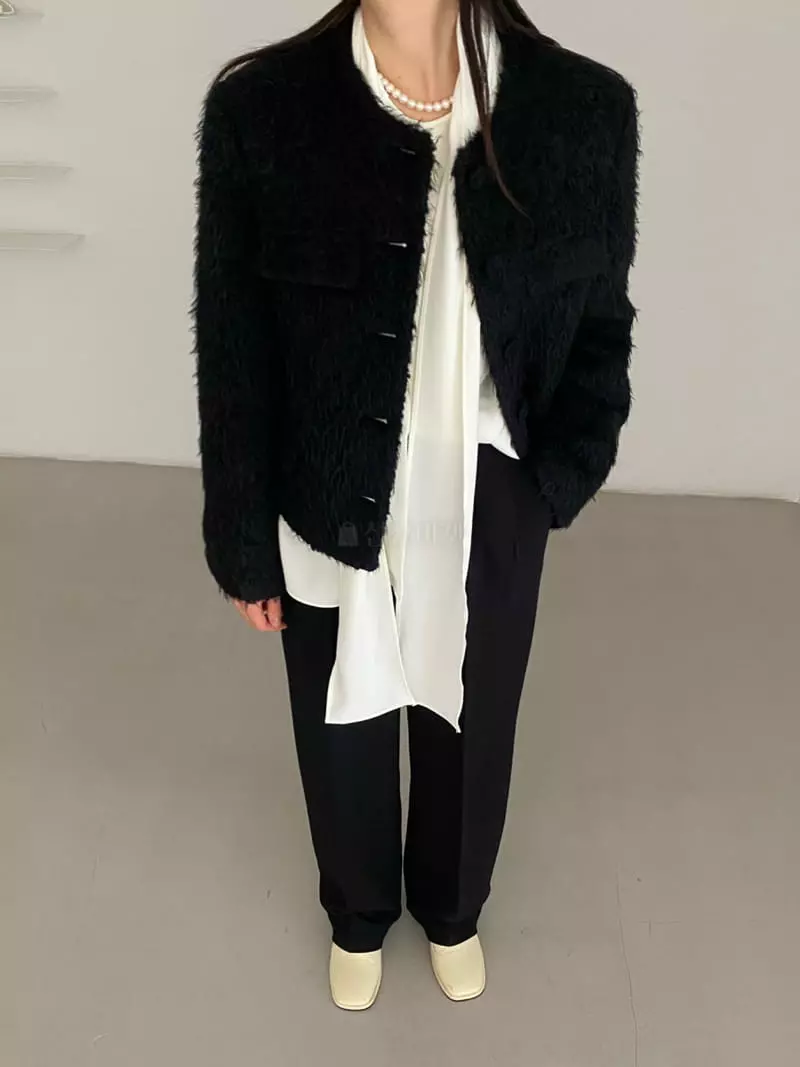 Duplo - Korean Women Fashion - #momslook - Mi Angora Jacket - 9