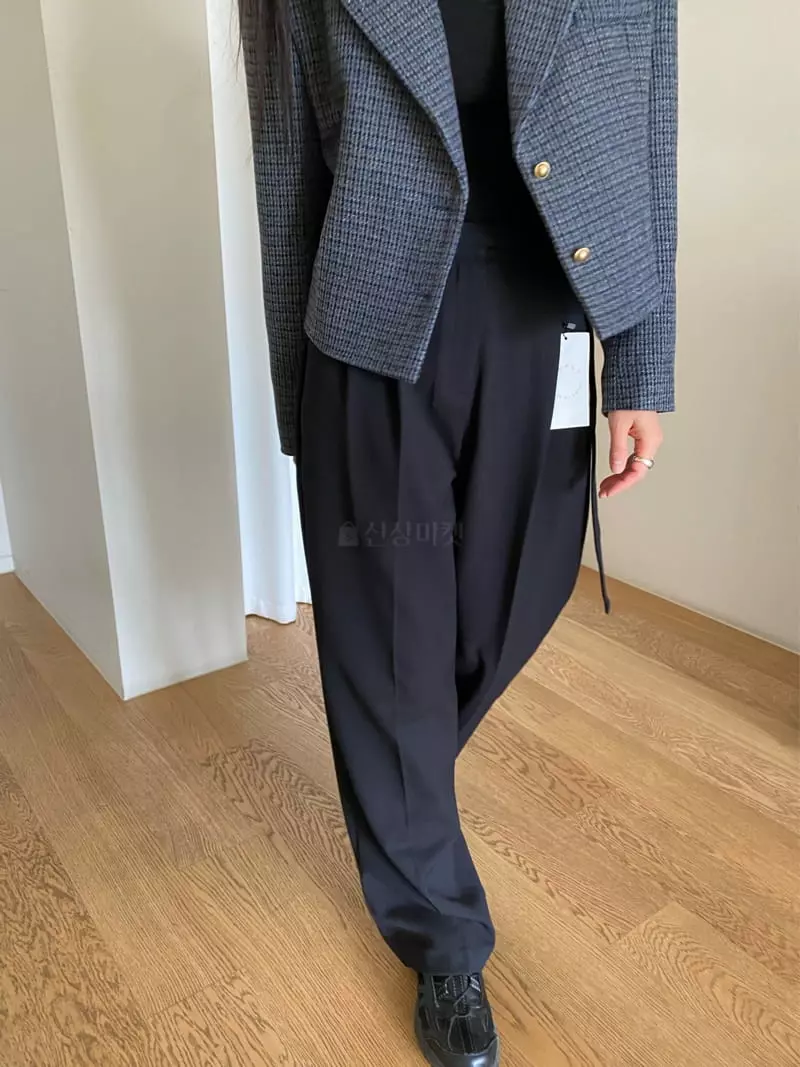 Duplo - Korean Women Fashion - #momslook - Buttonn Pants - 6