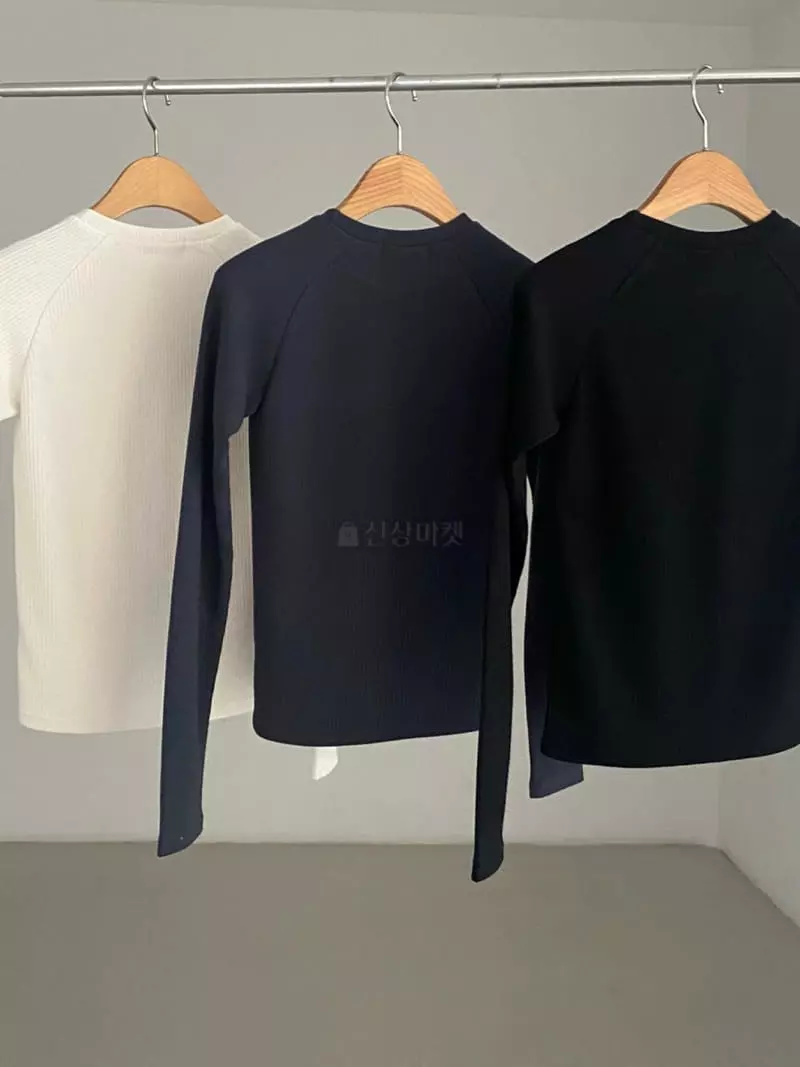 Duplo - Korean Women Fashion - #momslook - Linbe Rib Tee - 5
