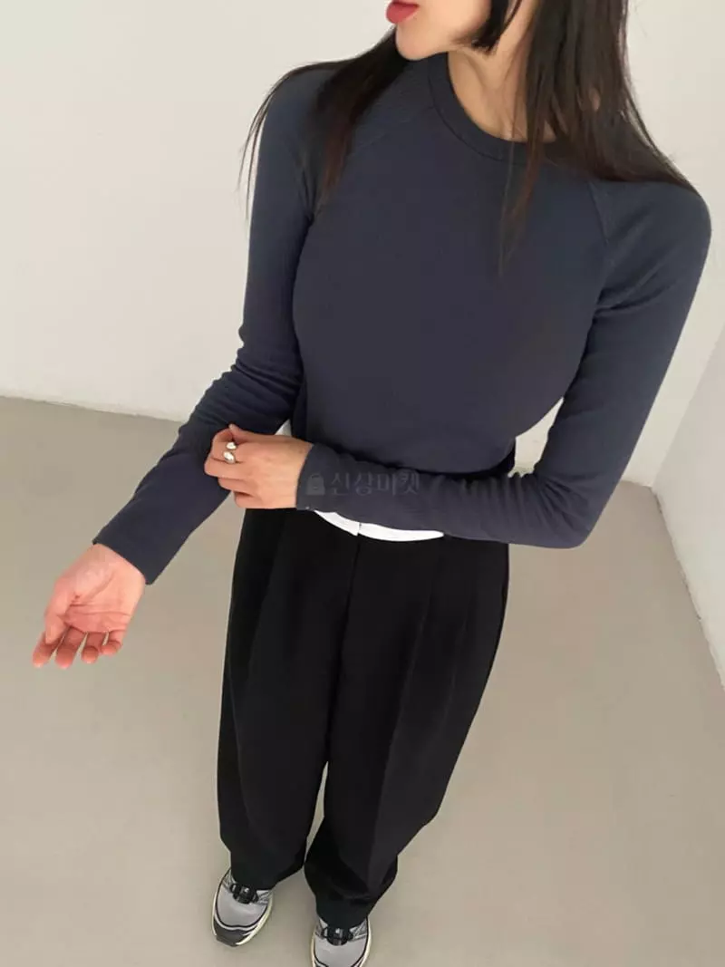 Duplo - Korean Women Fashion - #momslook - Linbe Rib Tee - 9