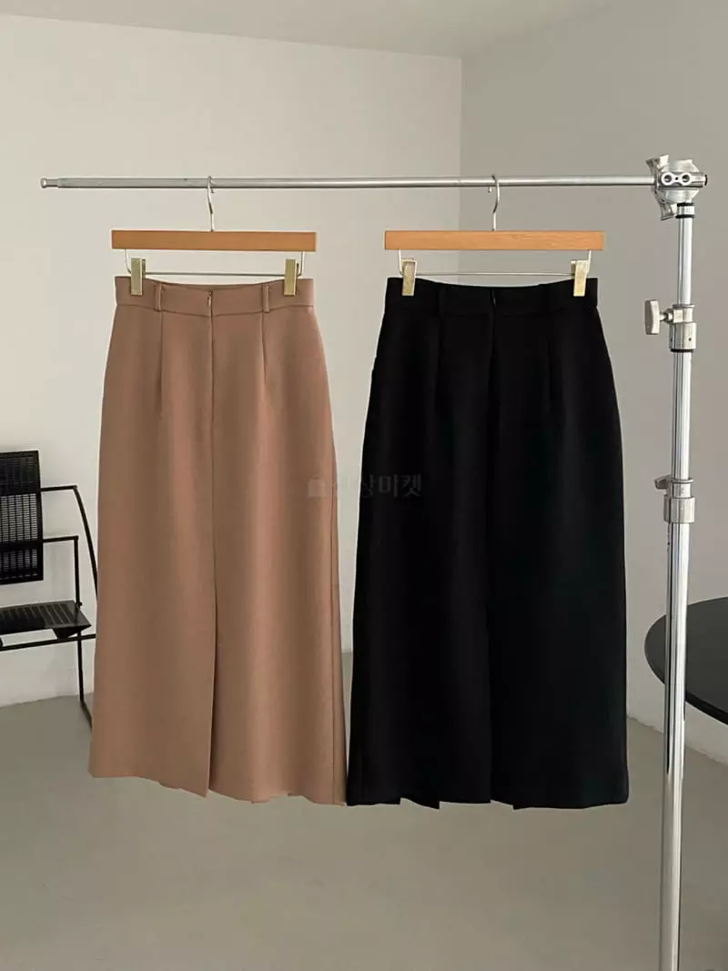 Duplo - Korean Women Fashion - #momslook - Low Pleats Skirt - 2