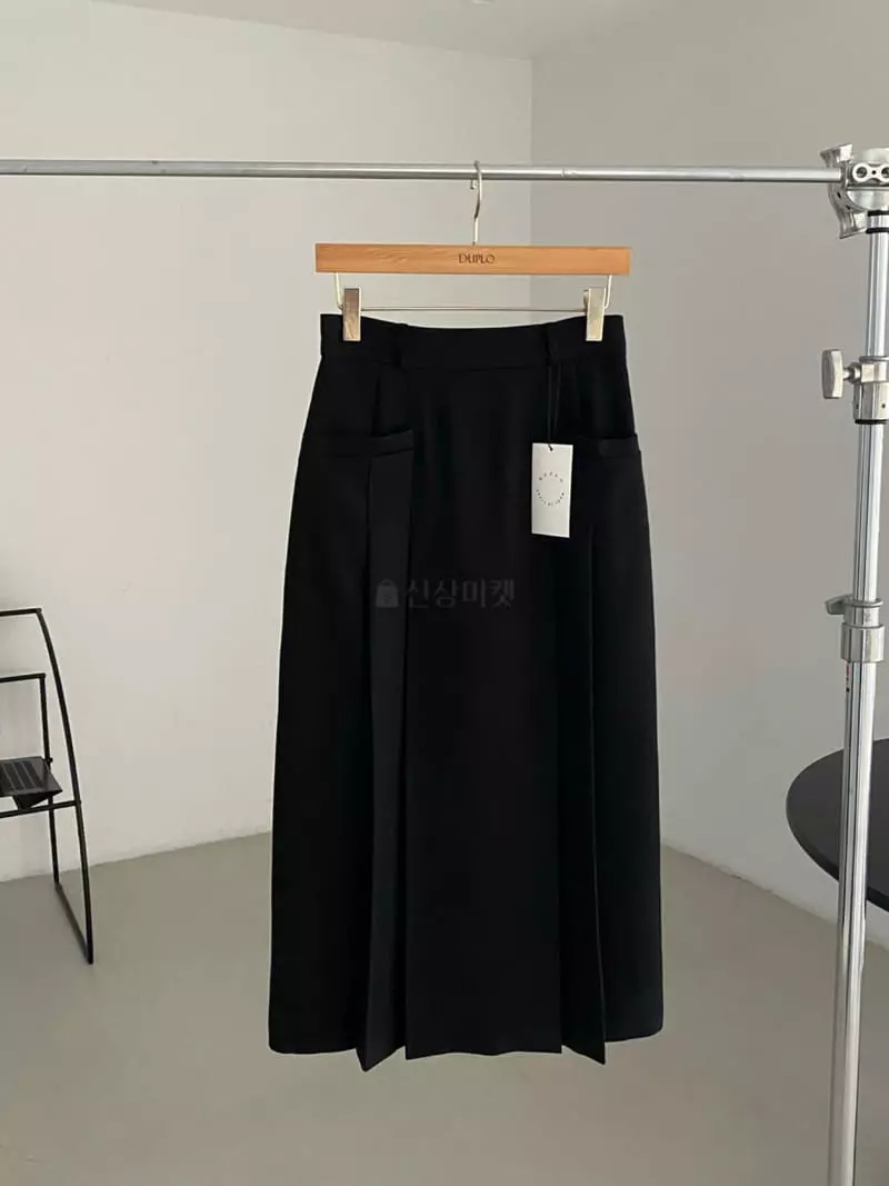 Duplo - Korean Women Fashion - #momslook - Low Pleats Skirt - 6