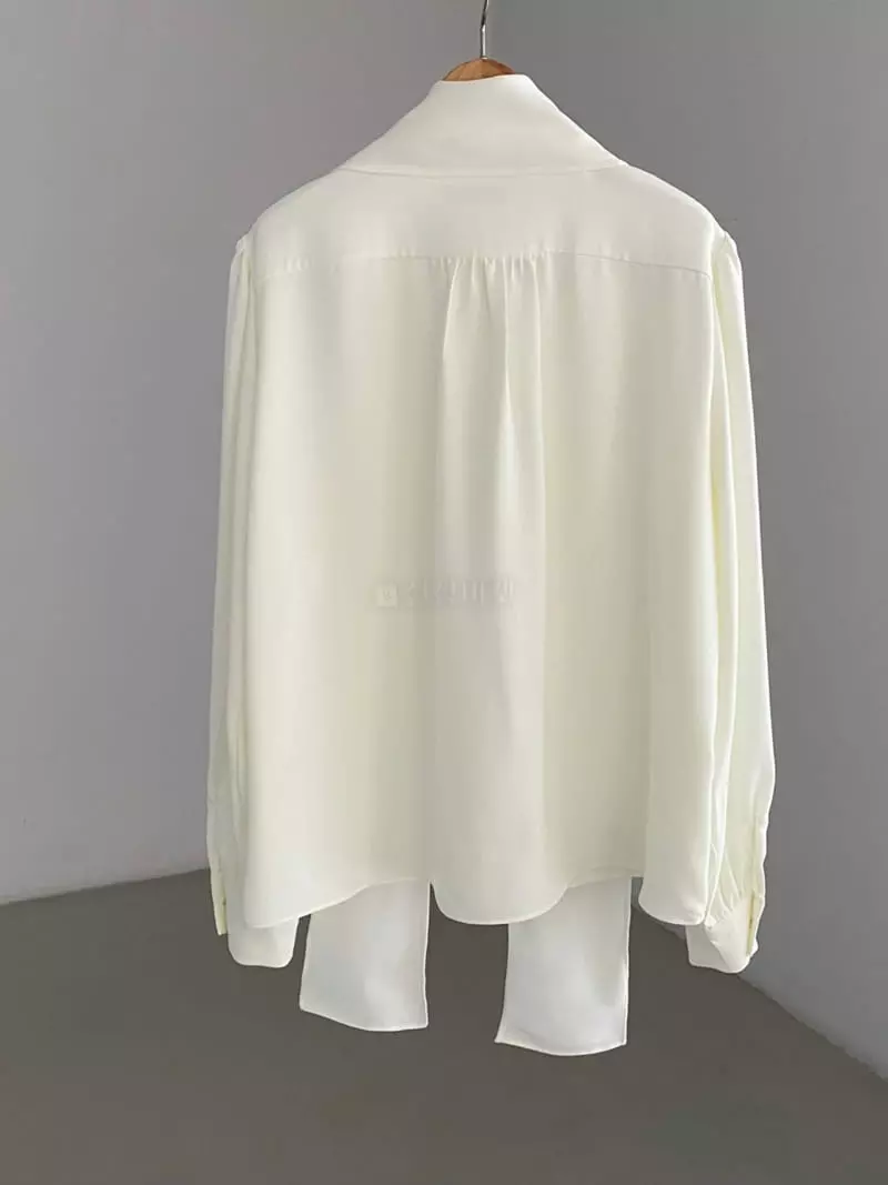 Duplo - Korean Women Fashion - #momslook - Scarf Blouse - 7