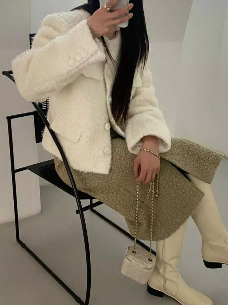 Duplo - Korean Women Fashion - #momslook - Mi Angora Jacket - 4