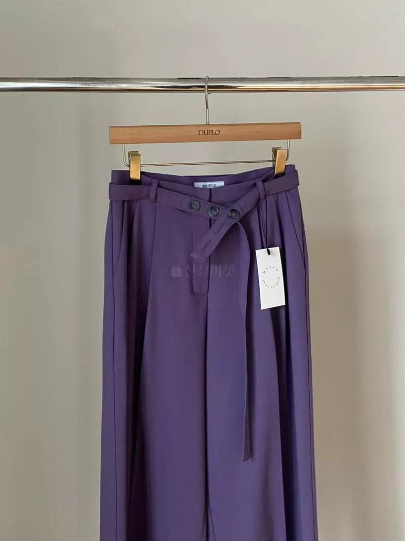 Duplo - Korean Women Fashion - #womensfashion - Buttonn Pants - 5