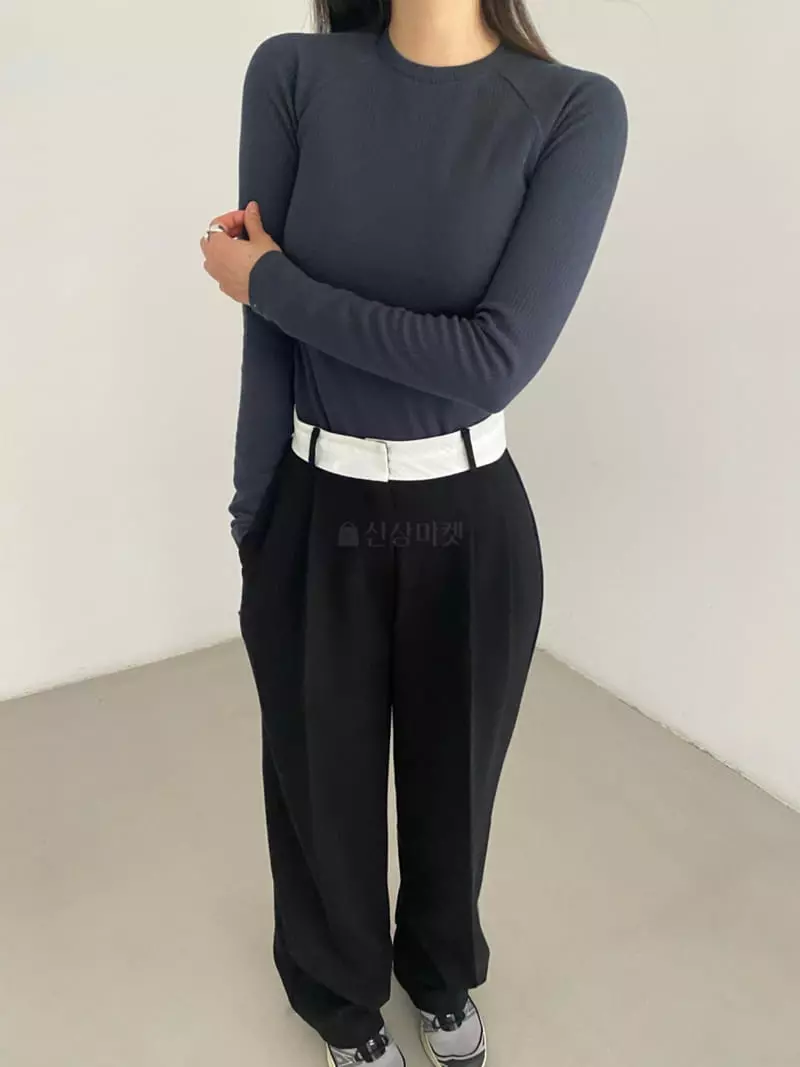 Duplo - Korean Women Fashion - #womensfashion - Linbe Rib Tee - 10