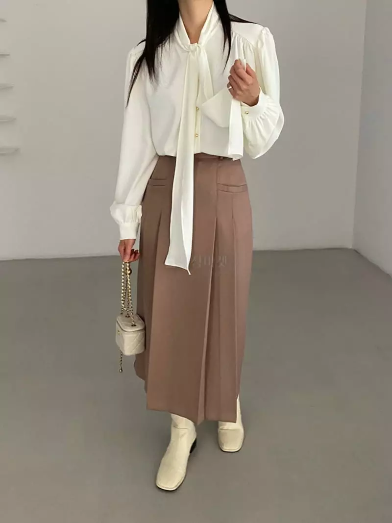 Duplo - Korean Women Fashion - #womensfashion - Scarf Blouse - 12