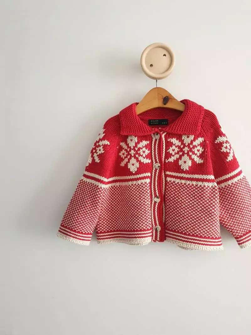 Eclair - Korean Children Fashion - #littlefashionista - Red Cardigan