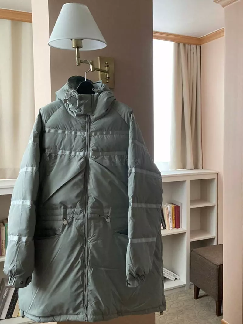 Edison Store - Korean Women Fashion - #romanticstyle - Duck Long Padding Jacket - 3