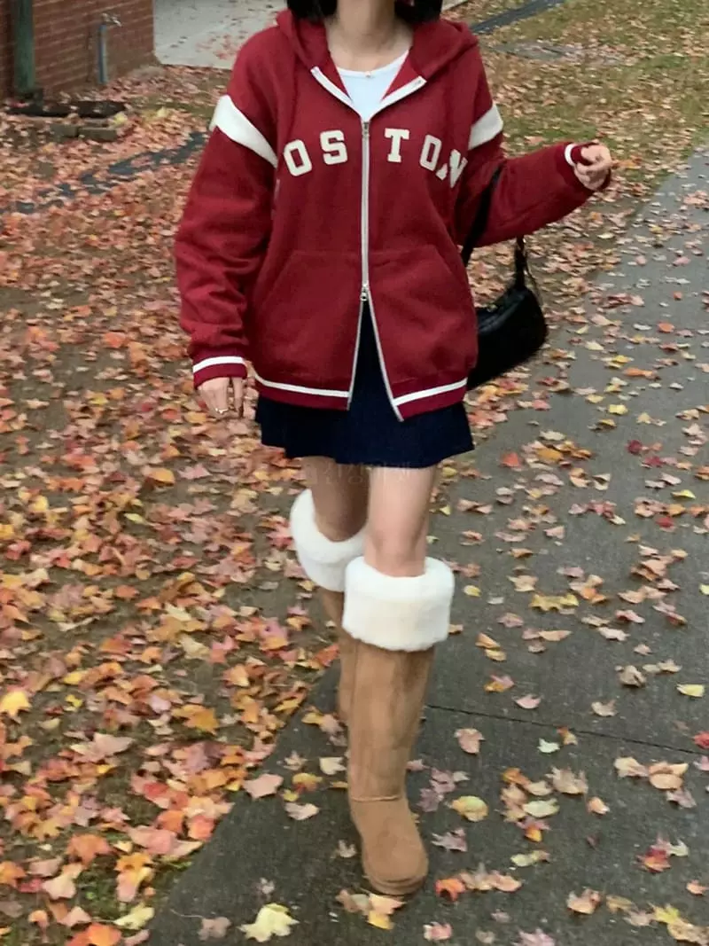 Edison Store - Korean Women Fashion - #shopsmall - Boston Zip-up - 2