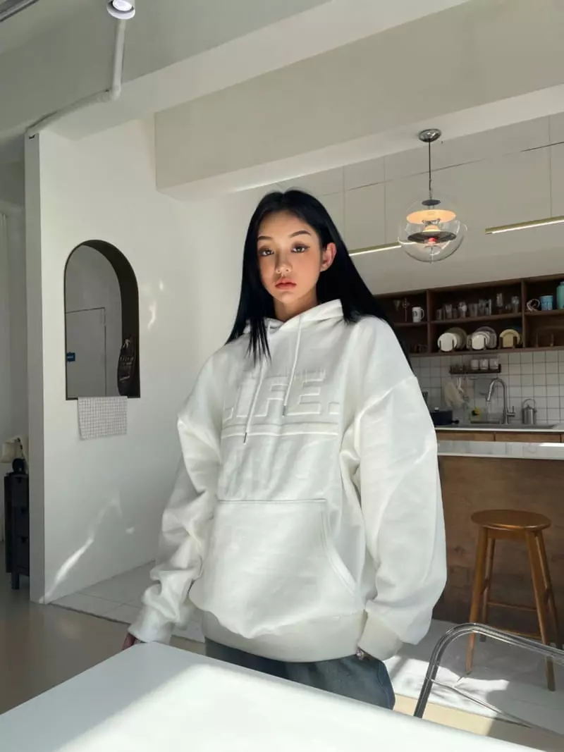 Edison Store - Korean Women Fashion - #momslook - Life Hoody - 4