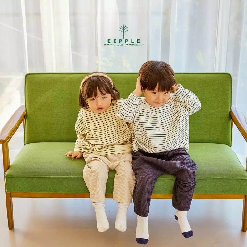 Eepple - Korean Children Fashion - #childofig - Fleece Stripes Tee - 11