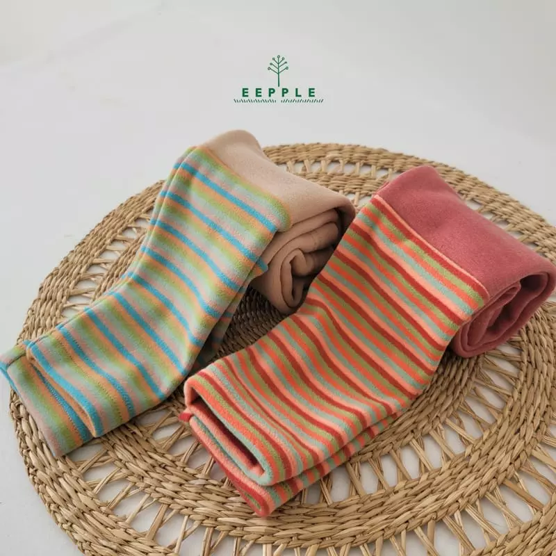 Eepple - Korean Children Fashion - #discoveringself - Line Warmer Leggings - 6