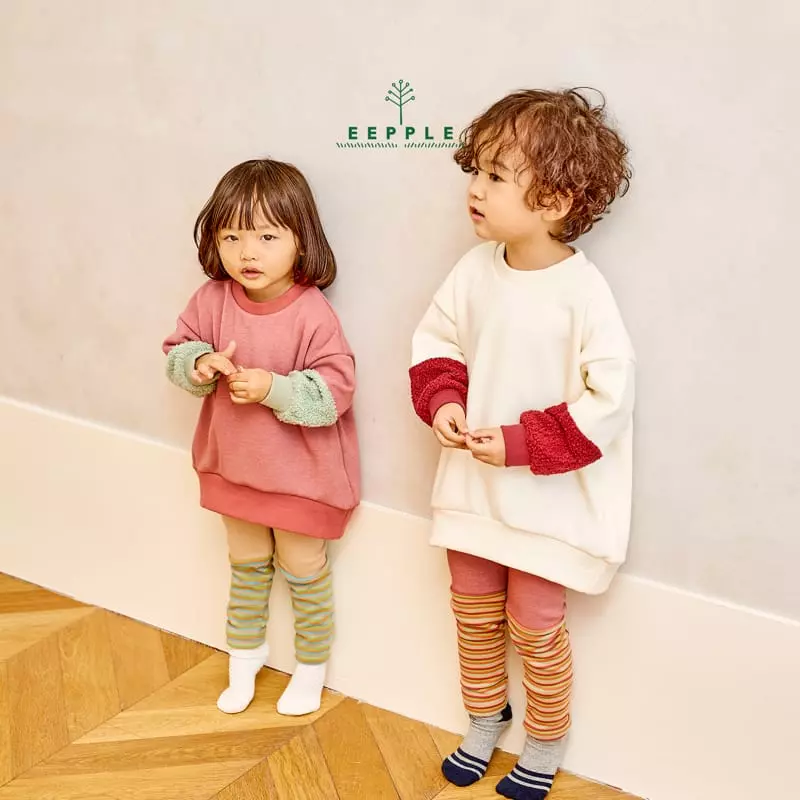 Eepple - Korean Children Fashion - #kidsstore - Line Warmer Leggings - 9