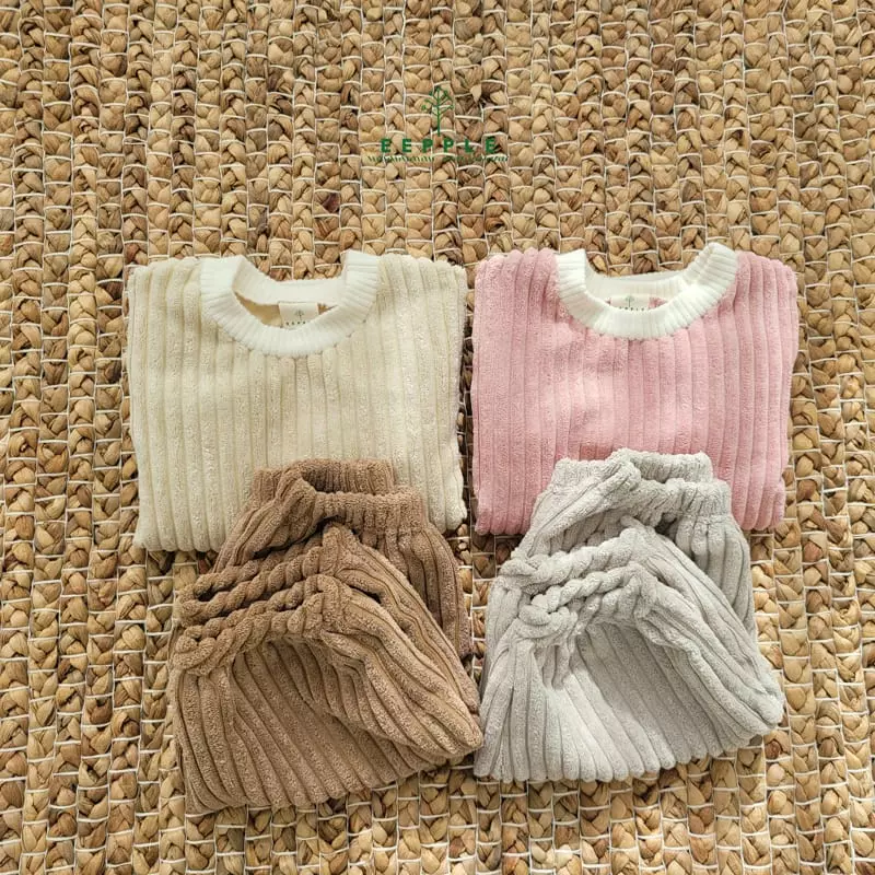 Eepple - Korean Children Fashion - #kidsshorts - Embo Sweatshirt - 4